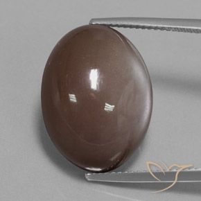 21.72ct 天然 チョコレートブラウン ムーンストーン, 楕円形, オペーク