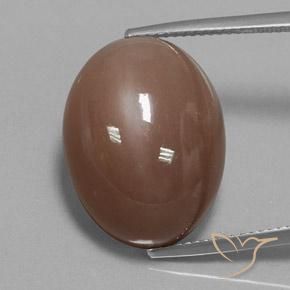22.75ct 天然 ミディアムブラウン ムーンストーン, 楕円形, オペーク