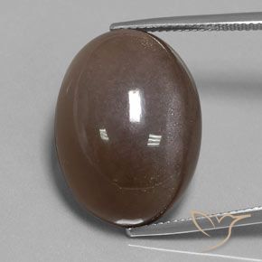 30.12ct 天然 チョコレートブラウン ムーンストーン, 楕円形, オペーク