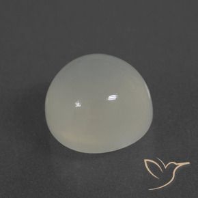 3.70カラットの天然ウォームホワイトムーンストーン（9.15 mm・ラウンドカット）