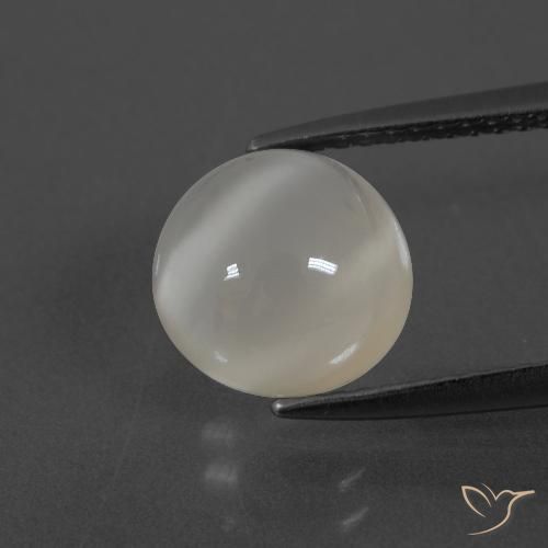 2.80ct 天然 ウォームホワイト ムーンストーン, ラウンド, 半透明