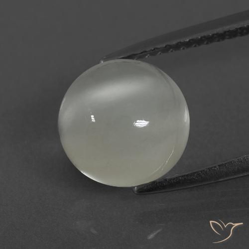 3.18ct 天然 ウォームホワイト ムーンストーン, ラウンド, 半透明