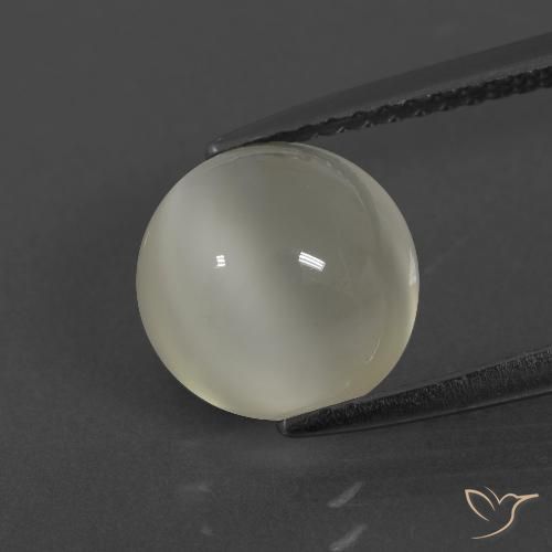 2.84ct 天然 ウォームホワイト ムーンストーン, ラウンド, 半透明