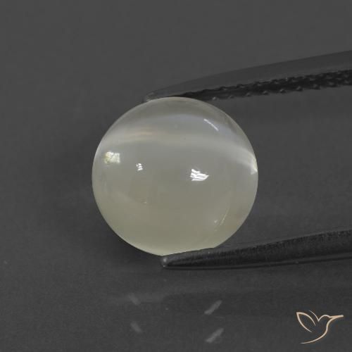 2.28ct 天然 ウォームホワイト ムーンストーン, ラウンド, 半透明