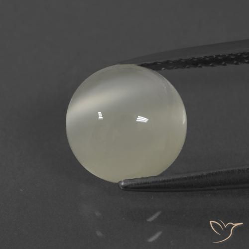 2.47ct 天然 ウォームホワイト ムーンストーン, ラウンド, 半透明