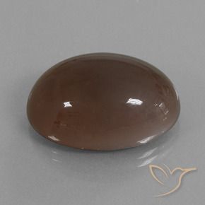 41.62カラットの天然チョコレートブラウンムーンストーン（26.9×19.5 mm・オーバルカット）