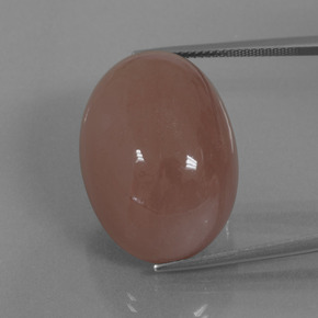 49.49カラットの天然赤みがかった茶ムーンストーン（25.1×18.1 mm・オーバルカット）