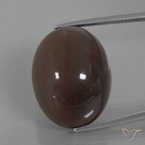 41.20ct 天然 ミディアムブラウン ムーンストーン, 楕円形, オペーク