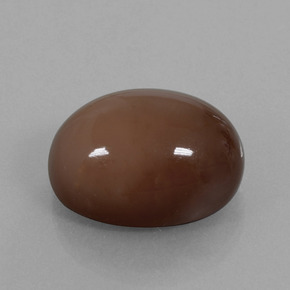 22.96カラットの天然ペカンブラウンムーンストーン（19.9×15 mm・オーバルカット）