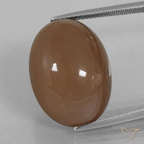 29.70ct 天然 ウォームブラウン ムーンストーン, 楕円形, オペーク