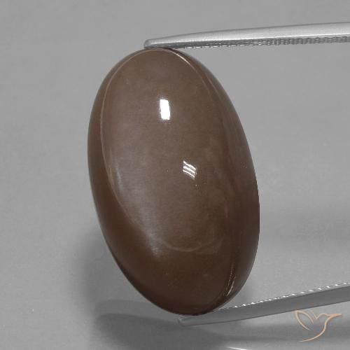42.26ct 天然 ミディアムブラウン ムーンストーン, 楕円形, オペーク