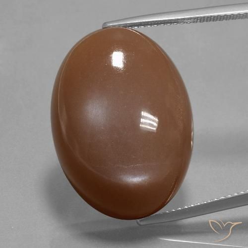 33.40ct 天然 ウォームブラウン ムーンストーン, 楕円形, オペーク