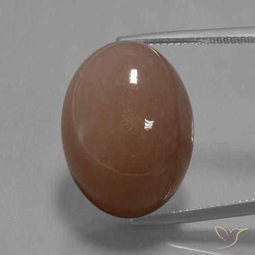 32.77ct 天然 ブラウン ムーンストーン, 楕円形, オペーク