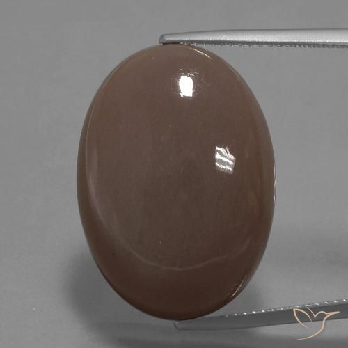 27.29ct 天然 ミディアムブラウン ムーンストーン, 楕円形, オペーク
