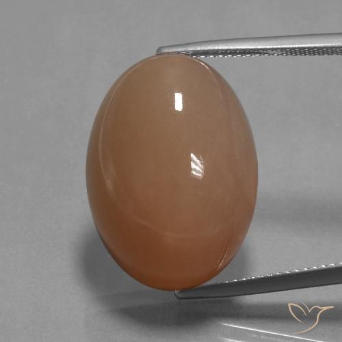27.10ct 天然 ブラウンピーチ ムーンストーン, 楕円形, オペーク