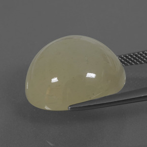 19.62カラットの天然ウォームホワイトムーンストーン、ラウンドカット、半透明