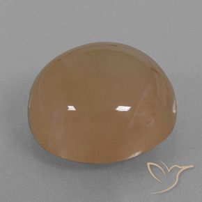 23.89カラットの天然キャラメルブラウンムーンストーン、ラウンド、半透明