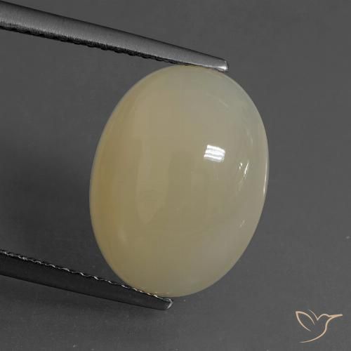 5.43ct 天然 ライトブラウン ムーンストーン, 楕円形, 半透明