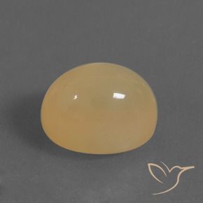 8.64カラットの天然薄いピーチゴールデンムーンストーン（13×10.1 mm・オーバルカット）