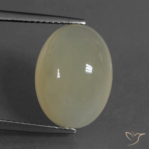8.99ct 天然 薄いコーヒーブラウン ムーンストーン, 楕円形, 半透明
