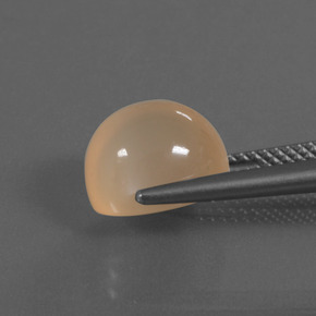 4.67カラットの天然ミディアム薄いオレンジムーンストーン（10.2×8.2 mm・オーバルカット）
