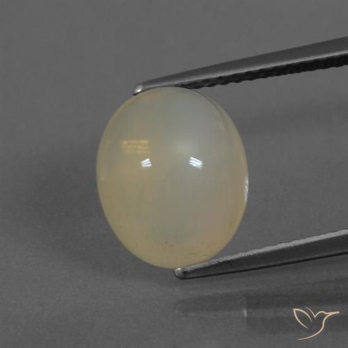 4.81ct 天然 薄いコーヒーブラウン ムーンストーン, 楕円形, 半透明