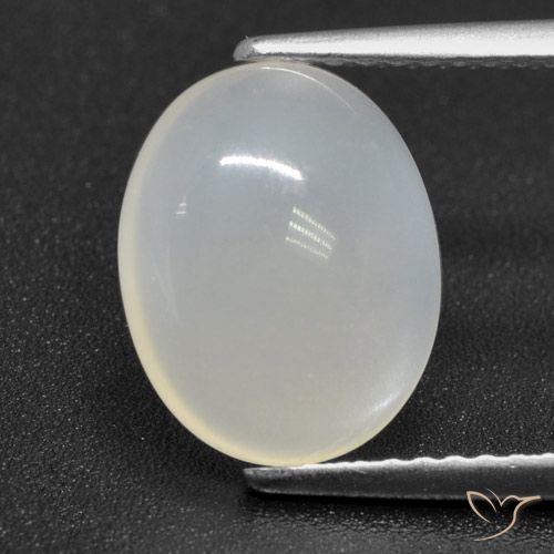 2.89ct 天然 半透明ホワイト ムーンストーン, 楕円形, 半透明
