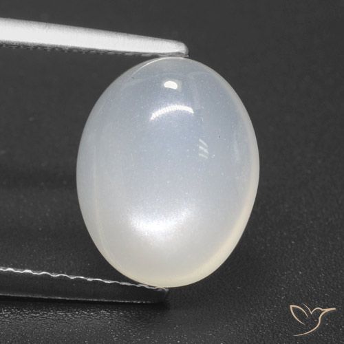 3.62ct 天然 半透明ホワイト ムーンストーン, 楕円形, 半透明