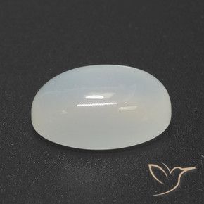 4.23カラットの天然半透明ホワイトムーンストーン（12.4×8.4 mm・オーバルカット）