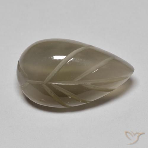 9.32ct 天然 グレーブラウン ムーンストーン, ファンシー, 半透明