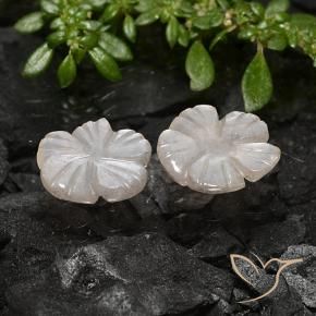 Shop natural 3.40ct 薄いピーナッツブラウン ムーンストーン gems, フラワーカット, from インド at GemSelect. In stock, global shipping!