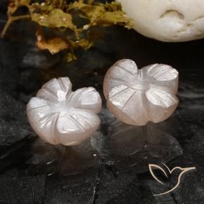 Shop natural 3.40ct 非常に薄いピンク ムーンストーン gems, フラワーカット, from インド at GemSelect. In stock, global shipping!