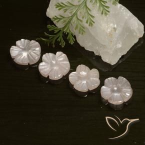 Shop natural 5.66ct 非常に薄いピンク ムーンストーン gems, フラワーカット, from インド at GemSelect. In stock, global shipping!
