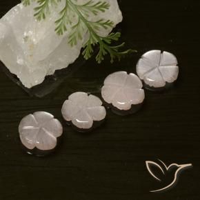 Shop natural 5.66ct 非常に薄いピンク ムーンストーン gems, フラワーカット, from インド at GemSelect. In stock, global shipping!