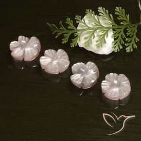 Shop natural 8.18ct 非常に薄いピンク ムーンストーン gems, フラワーカット, from インド at GemSelect. In stock, global shipping!