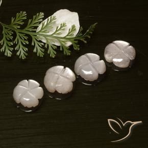 Shop natural 8.18ct 非常に薄いピンク ムーンストーン gems, フラワーカット, from インド at GemSelect. In stock, global shipping!