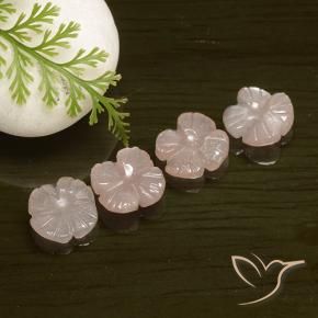 Shop natural 6.37ct 非常に薄いピンク ムーンストーン gems, フラワーカット, from インド at GemSelect. In stock, global shipping!
