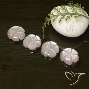 Shop natural 10.24ct 非常に薄いピンク ムーンストーン gems, フラワーカット, from インド at GemSelect. In stock, global shipping!