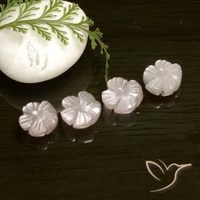 Shop natural 8.43ct 非常に薄いピンク ムーンストーン gems, フラワーカット, from インド at GemSelect. In stock, global shipping!