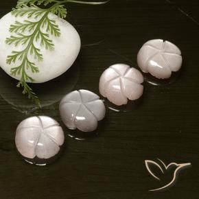 Shop natural 19.49ct 非常に薄い茶色 ムーンストーン gems, フラワーカット, from インド at GemSelect. In stock, global shipping!