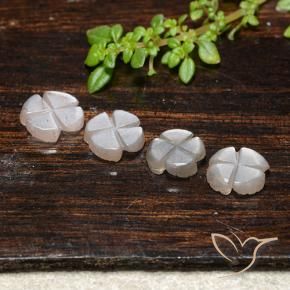 Shop natural 3.32ct 非常に薄い茶色 ムーンストーン gems, フラワーカット, from インド at GemSelect. In stock, global shipping!