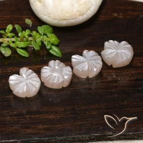 Shop natural 6.24ct 非常に薄い茶色 ムーンストーン gems, フラワーカット, from インド at GemSelect. In stock, global shipping!
