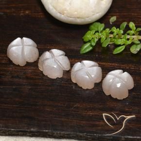 Shop natural 6.24ct 非常に薄い茶色 ムーンストーン gems, フラワーカット, from インド at GemSelect. In stock, global shipping!