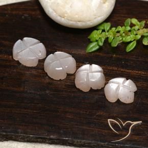 Shop natural 5.10ct 非常に薄い茶色 ムーンストーン gems, フラワーカット, from インド at GemSelect. In stock, global shipping!