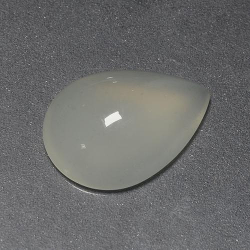 1.43カラットの天然薄いグリーンホワイトムーンストーン（10×7.3 mm・洋梨の形）
