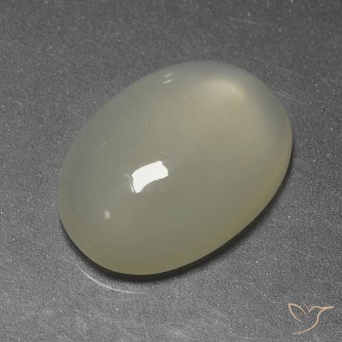 5.22ct 天然 ライトイエロー ムーンストーン, 楕円形, 透明