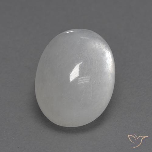 2.33ct 天然 ホワイト ムーンストーン, 楕円形, 透明