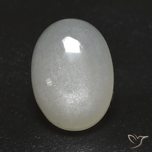 2.43ct 天然 クリームホワイト ムーンストーン, 楕円形, 透明