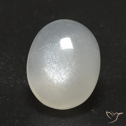 2.54ct 天然 クリームホワイト ムーンストーン, 楕円形, 透明