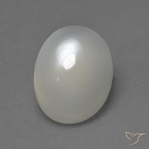 2.33ct 天然 ウォームホワイト ムーンストーン, 楕円形, 透明
